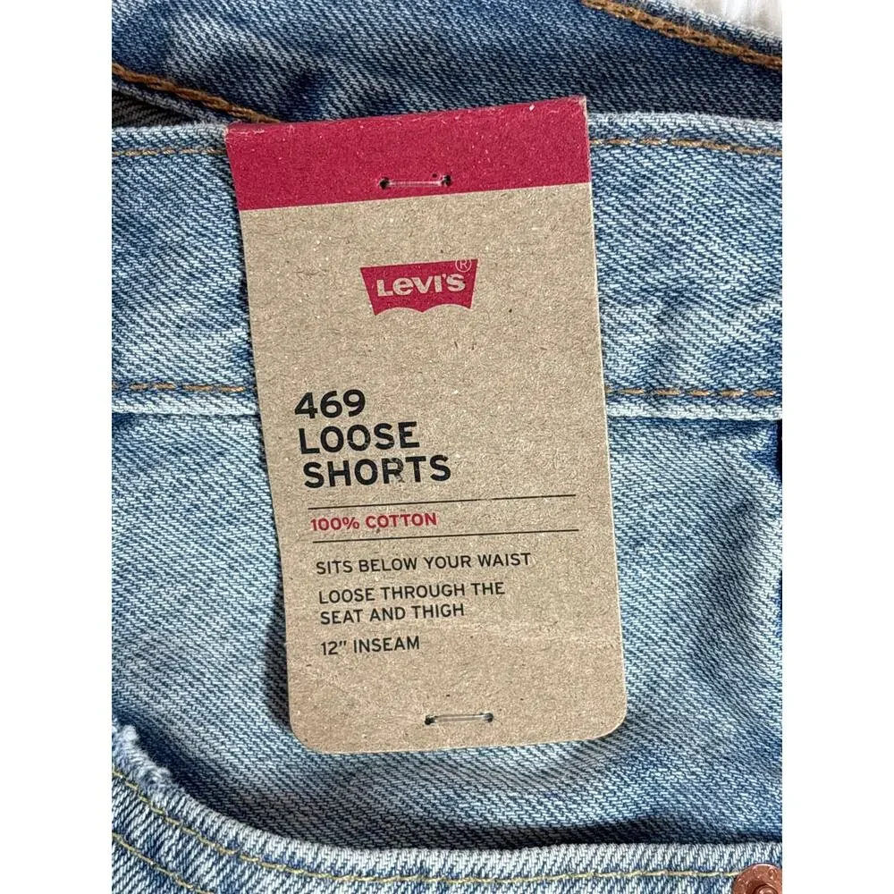 Levi's 469 Loose 30x12 Jorts Mens NWT NOS Y2K Baggy Skater Denim Shorts